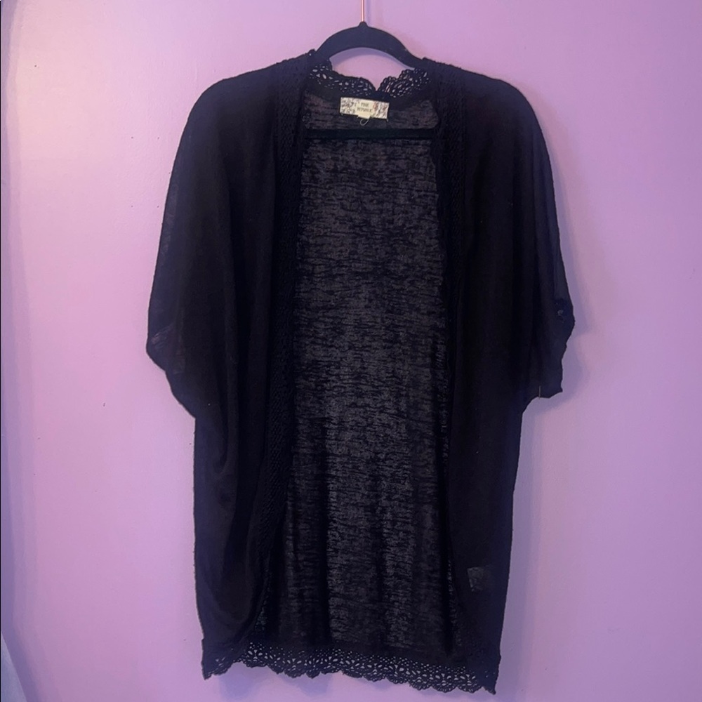 Pink Republic Purple Knit Cardigan